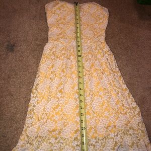 Yellow lace dress